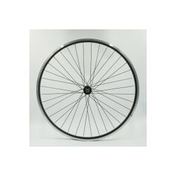 Rueda delantera 650B (27.5"), llanta alum., negra, doble pared, QR10