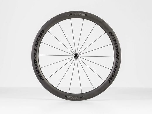 Roue avant bontrager aeolus pro 5 tlr 18 trous noir / gris