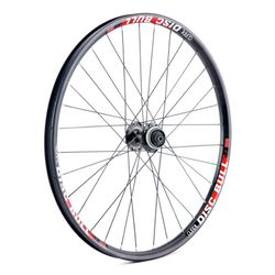 Rueda delantera gurpil 26" disc bull shimano m495 center lock negra
