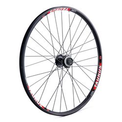 Rueda delantera gurpil 26" disc taurus shimano m495 center lock negra