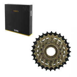 Freewheel threaded 6S - 14-28 teeth, brown black