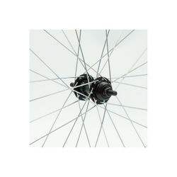 Rear wheel 16”, freewheel, 1S, single-wall aluminium rim, silver, nuts