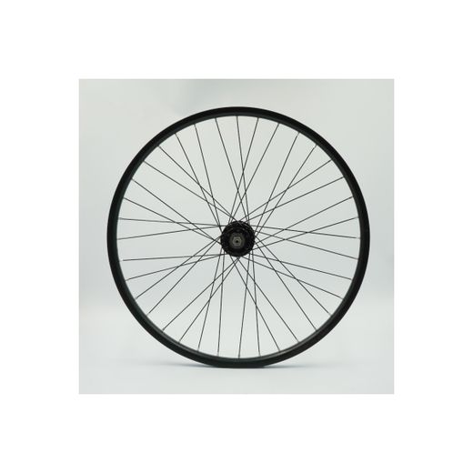 Rear wheel 24”, double-wall aluminium rim, black, 6-holes disc, QR10