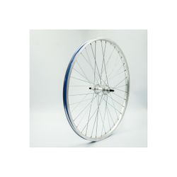Rueda trasera 24", RL 1 velocid., alum., plata, pared simple, tuercas
