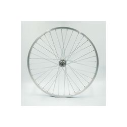 Rueda trasera 24", RL 1 velocid., alum., plata, pared simple, tuercas