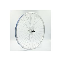 Rueda trasera 26", RL 7 velocid., alum., plata, pared simple, QR10
