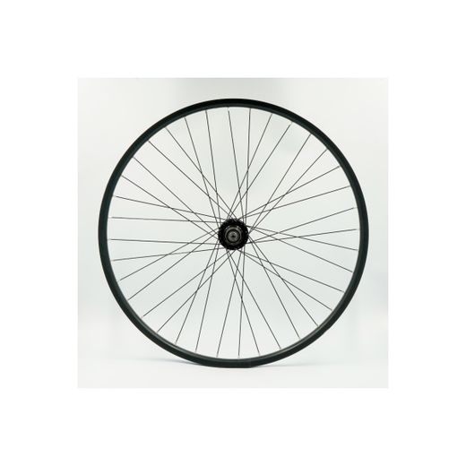 Rear wheel 27.5”, cassette, double-wall aluminium rim, black, 6-holes disc, QR10