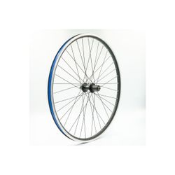 Rueda trasera 27.5", llanta alum., negra, doble pared, QR10