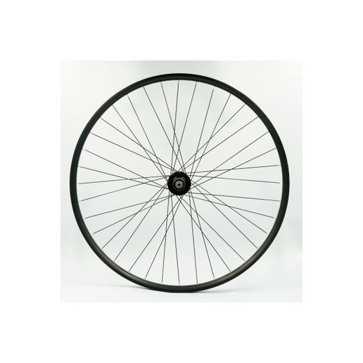 Rueda trasera 29", alum., negra, doble pared, disco 6 huecos, QR10