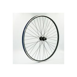 Rueda trasera 700BTT, llanta alum., negra, doble pared, QR10