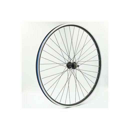 Rueda trasera 700BTT, RL, llanta alum., negra, doble pared, QR10