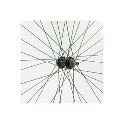 Rueda trasera 700BTT, RL, llanta alum., negra, doble pared, QR10
