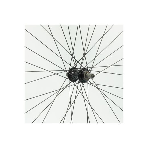 Rueda trasera 700BTT, RL, llanta alum., negra, doble pared, QR10