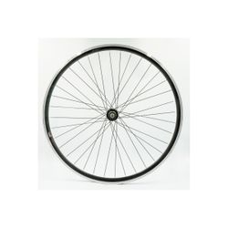 Rear wheel 700C, cassette, double-wall aluminium rim, black, QR10