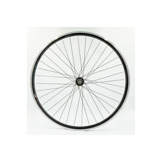 Rear wheel 700C, cassette, double-wall aluminium rim, black, QR10