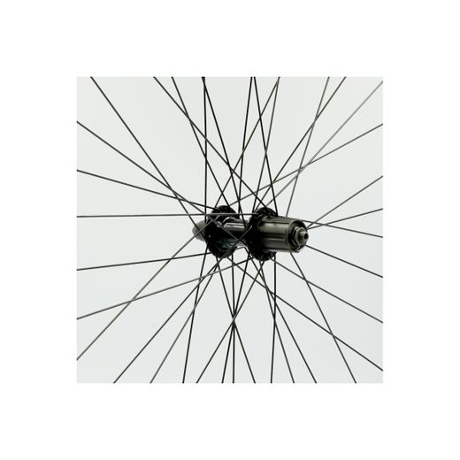 Rear wheel 700C, cassette, double-wall aluminium rim, black, QR10