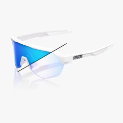 S2 - Bastille LE - Pearl White Glitter - Blue Mirror Photochromic
