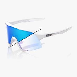 S3 - Bastille LE - Pearl White Glitter - Blue Mirror Photochromic