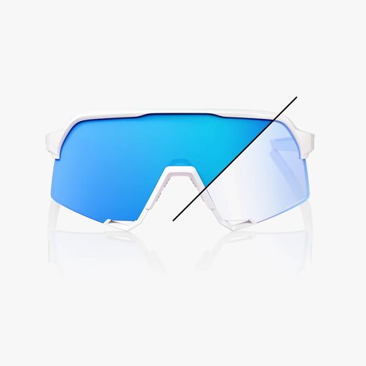 S3 - Bastille LE - Pearl White Glitter - Blue Mirror Photochromic
