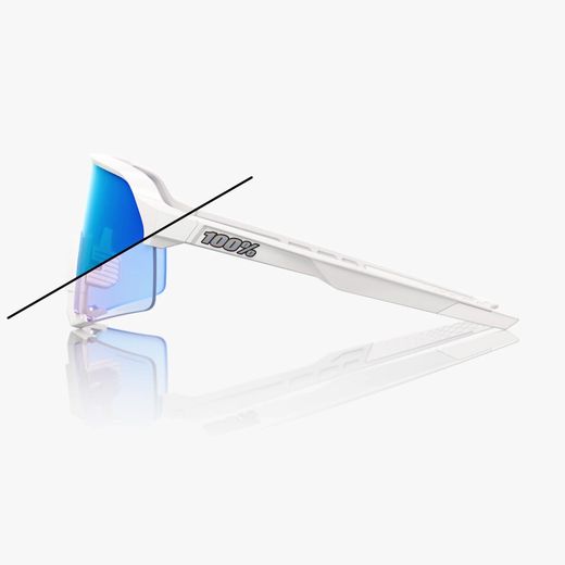 S3 - Bastille LE - Pearl White Glitter - Blue Mirror Photochromic