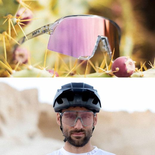 S3 - Polished Translucent Grey - Rose Gold Mirror Photochromic Lens