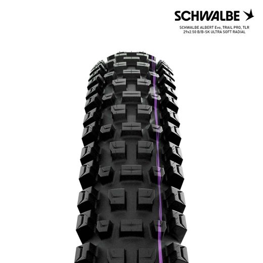 SCHWALBE ALBERT Evo, TRAIL PRO, TLR 29x2.50 B/B-SK ULTRA SOFT RADIAL