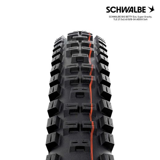 SCHWALBE BIG BETTY Evo, Super Gravity, TLE 27.5x2.40 B/B-SK ADDIX Soft