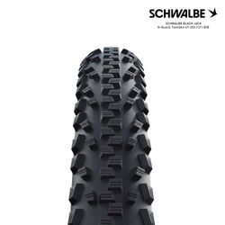 SCHWALBE BLACK JACK K-Guard, TwinSkin 47-203 (12") B/B