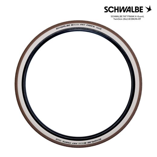 SCHWALBE FAT FRANK K-Guard, TwinSkin 28x2.00 BN/W+RT