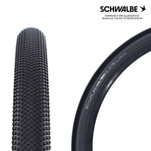 SCHWALBE G-ONE ALLROUND Perf, RaceGuard, TLR 28x1.35 700x35C B/B-SK