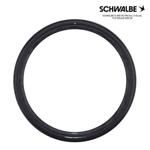 SCHWALBE G-ONE RS PRO Evo, V-Guard, TLR 700x45C B/B-SK