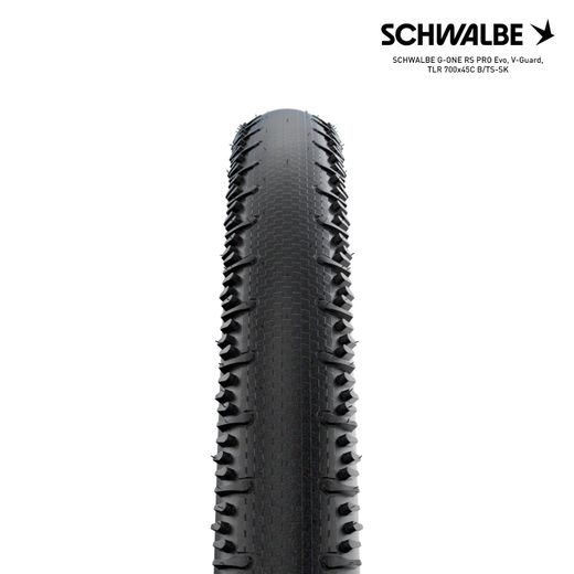 SCHWALBE G-ONE RS PRO Evo, V-Guard, TLR 700x45C B/TS-SK