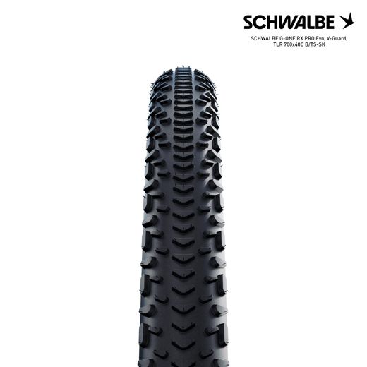 SCHWALBE G-ONE RX PRO Evo, V-Guard, TLR 700x40C B/TS-SK