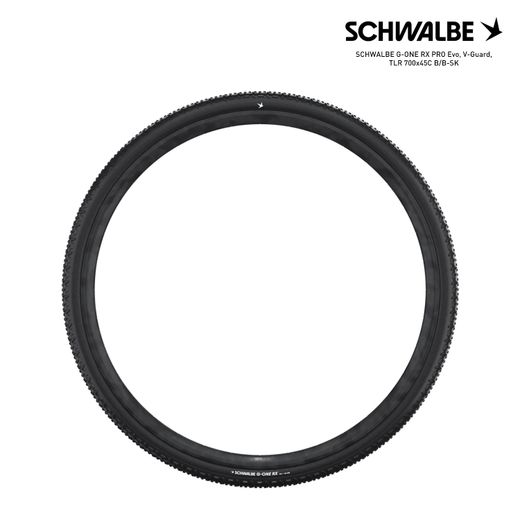 SCHWALBE G-ONE RX PRO Evo, V-Guard, TLR 700x45C B/B-SK