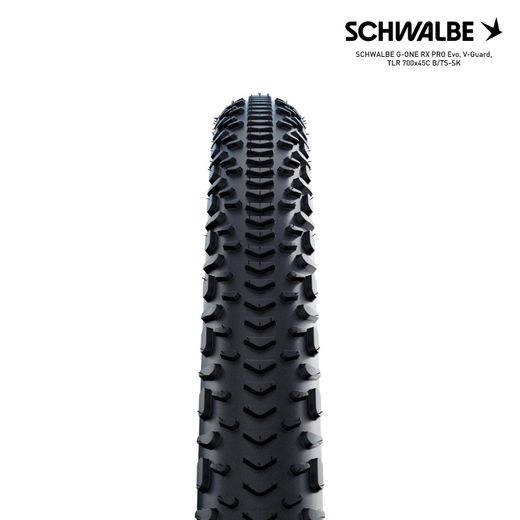 SCHWALBE G-ONE RX PRO Evo, V-Guard, TLR 700x45C B/TS-SK