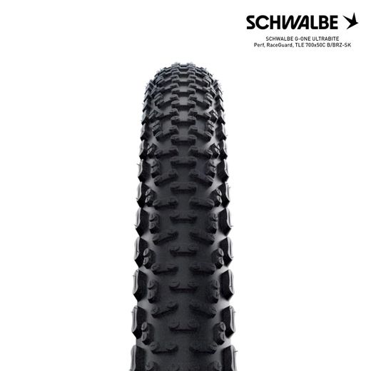 SCHWALBE G-ONE ULTRABITE Perf, RaceGuard, TLE 700x50C B/BRZ-SK