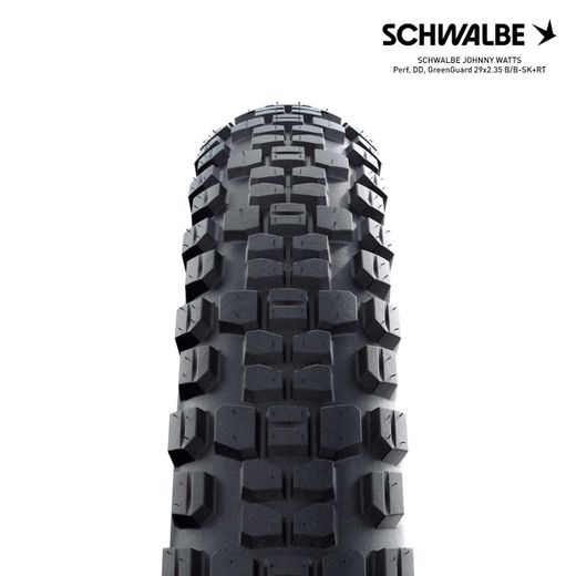 SCHWALBE JOHNNY WATTS Perf, DD, GreenGuard 29x2.35 B/B-SK+RT