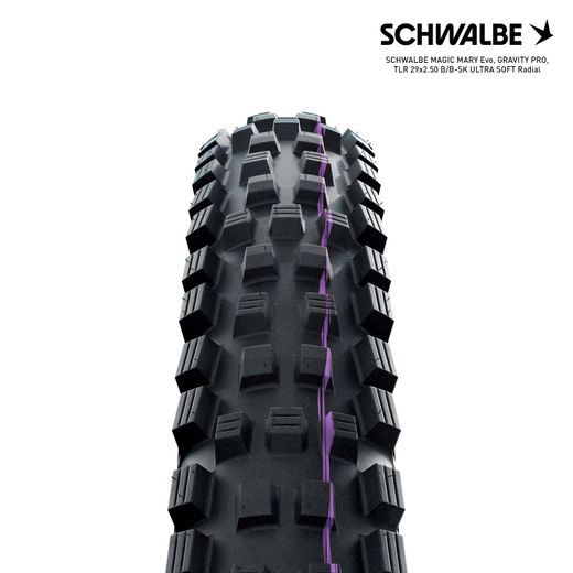 SCHWALBE MAGIC MARY Evo, GRAVITY PRO, TLR 29x2.50 B/B-SK ULTRA SOFT Radial