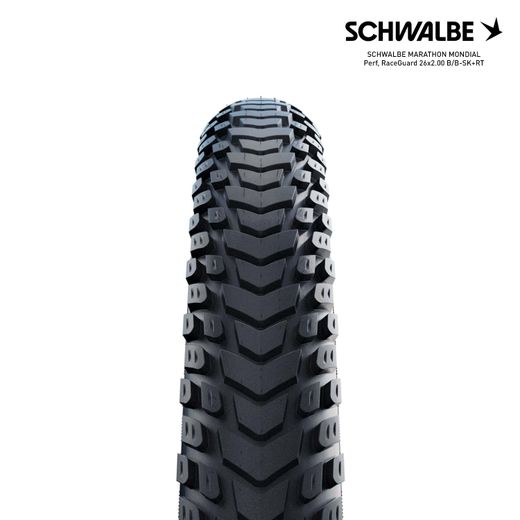 SCHWALBE MARATHON MONDIAL Perf, RaceGuard 26x2.00 B/B-SK+RT