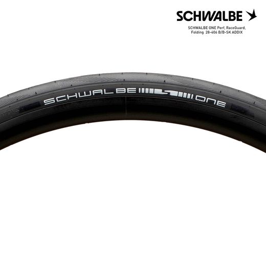 SCHWALBE ONE Perf, RaceGuard, Folding  28-406 B/B-SK ADDIX