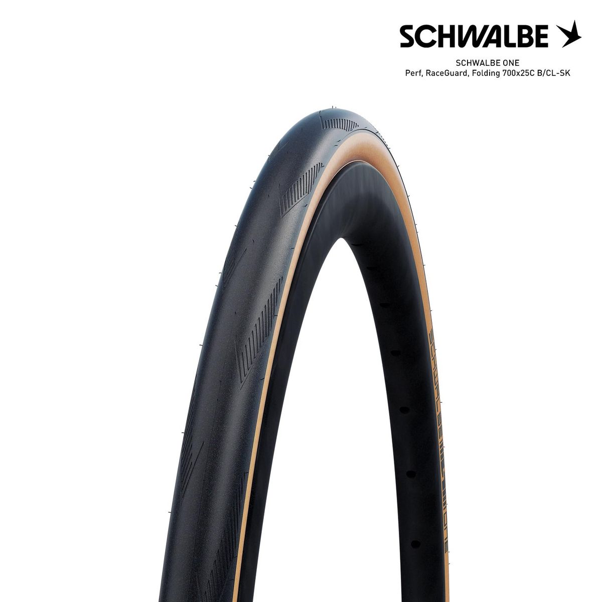 SCHWALBE ONE Perf, RaceGuard, Folding 700x25C B/CL-SK — onVeló cycling