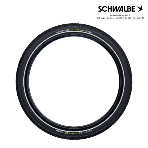 SCHWALBE PICK-UP Perf, Super Defense, TwinSkin 65-507 (24") B/B+RT