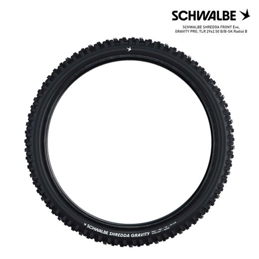 SCHWALBE SHREDDA FRONT Evo, GRAVITY PRO, TLR 29x2.50 B/B-SK Radial B