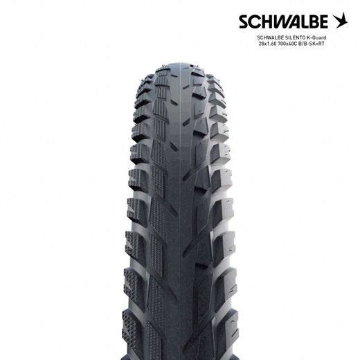 SCHWALBE SILENTO K-Guard 28x1.60 700x40C B/B-SK+RT