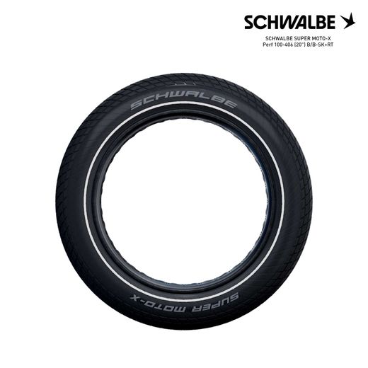 SCHWALBE SUPER MOTO-X Perf 100-406 (20") B/B-SK+RT