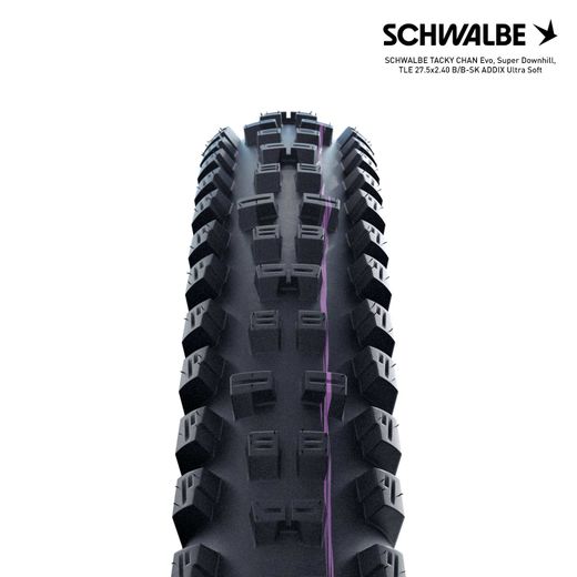 SCHWALBE TACKY CHAN Evo, Super Downhill, TLE 27.5x2.40 B/B-SK ADDIX Ultra Soft
