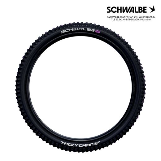 SCHWALBE TACKY CHAN Evo, Super Downhill, TLE 27.5x2.40 B/B-SK ADDIX Ultra Soft
