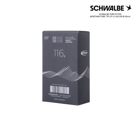 SCHWALBE TUBE SV19FE AEROTHAN TUBE, TPU 29 x 2.40/3.00 IB 40mm