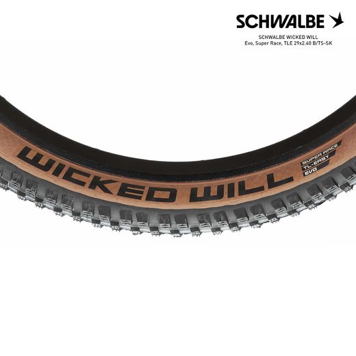 SCHWALBE WICKED WILL Evo, Super Race, TLE 29x2.40 B/TS-SK