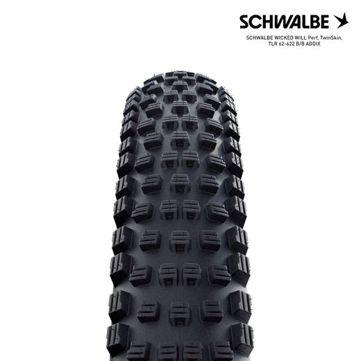 SCHWALBE WICKED WILL Perf, TwinSkin, TLR 62-622 B/B ADDIX